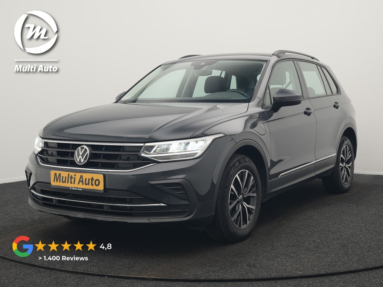 Volkswagen Tiguan - 1.4 TSI eHybrid Life PHEV 245pk | Adaptive Cruise | Lederen Sportstoelen Memory & Verwarmd - AutoWereld.nl
