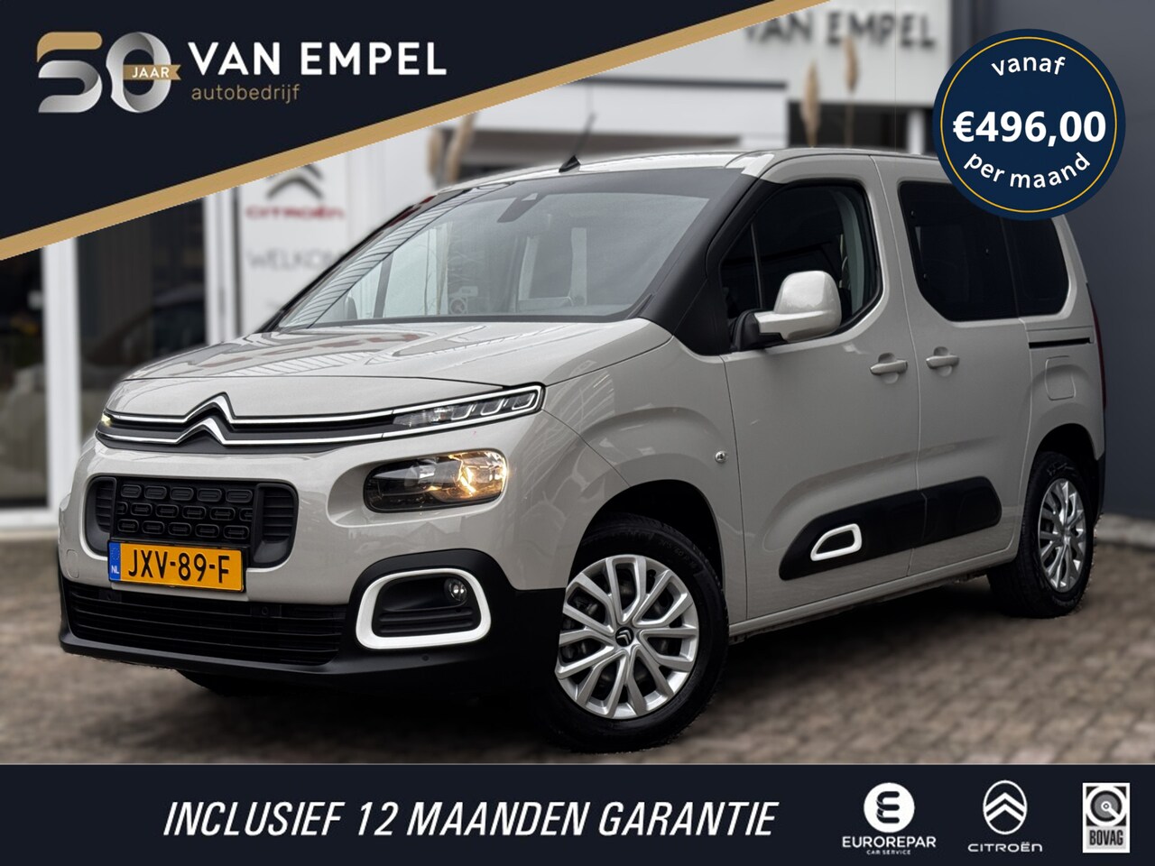 Citroën Berlingo - PT130 EAT8 Feel | Automaat | Camera | Navigatie | Parkeersensoren | 1e Eigenaar - AutoWereld.nl