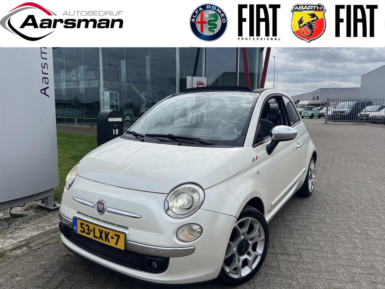 Fiat 500 C - 1.2 Rock | Automaat | Parelmoer | Automatische airco | Dealer OH | Parkeersensoren - AutoWereld.nl
