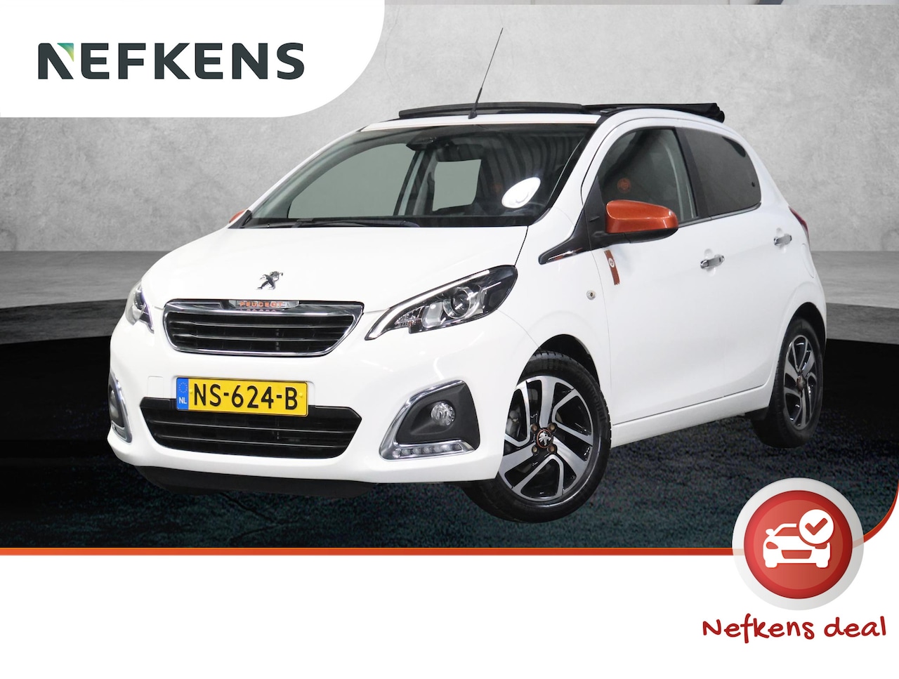 Peugeot 108 - 1.2 82PK TOP! Roland Garros | Vouwdak/Cabrio | Climate Control | Camera | Bluetooth | LED - AutoWereld.nl