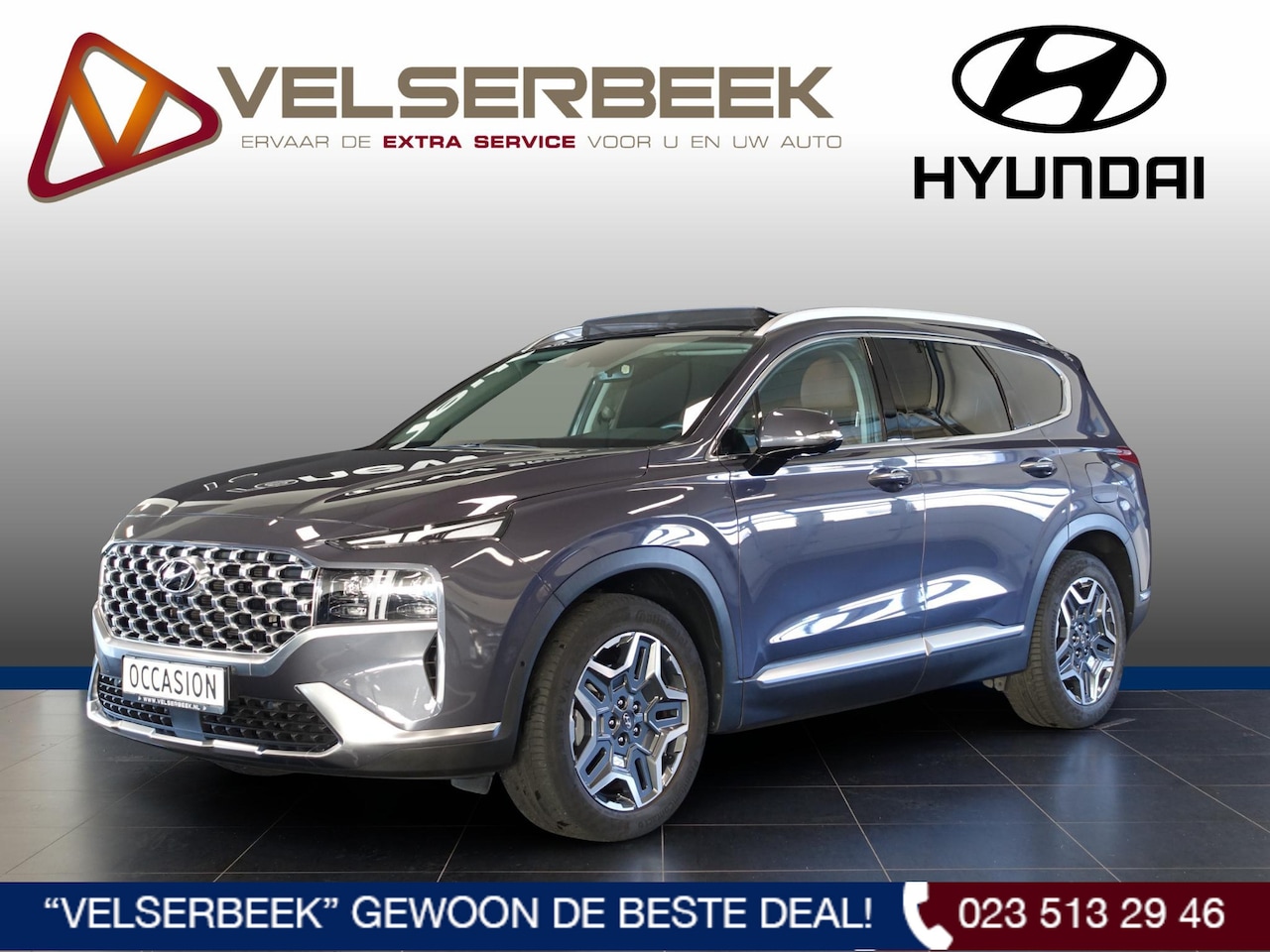 Hyundai Santa Fe - 1.6 T-GDI HEV Premium Sky*22.070 Km/Trekhaak/PANO* - AutoWereld.nl