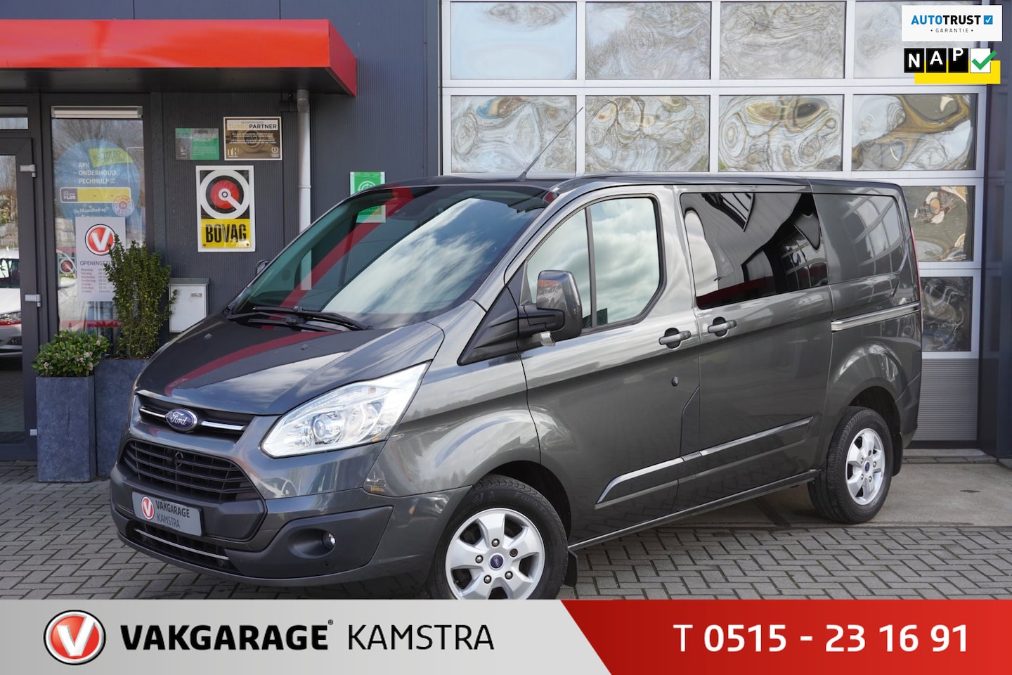 Ford Transit Custom - 290 2.0 TDCI L1H1 DC Navi/Airco/Cruise - AutoWereld.nl