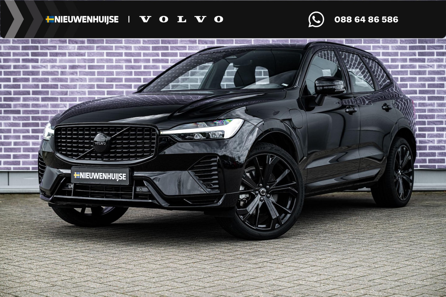 Volvo XC60 - 2.0 T6 Plug-in hybrid AWD Plus Black Edition | Adaptieve Cruise Control | Donker Glas | Pa - AutoWereld.nl