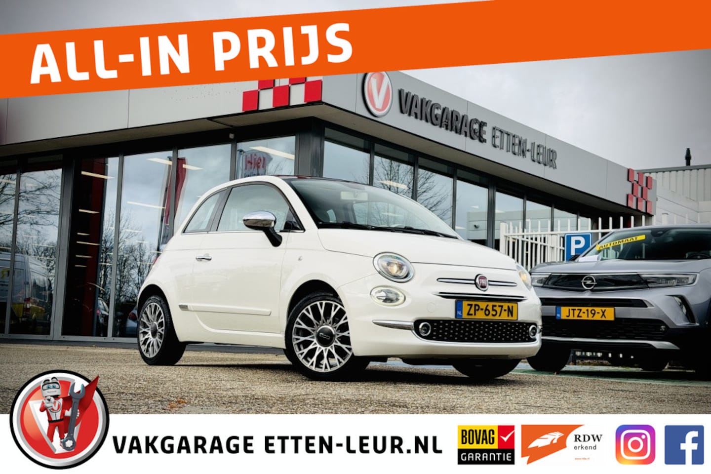 Fiat 500 - 1.2 Lounge | PANO | PDC | CRUISE | CLIMA - AutoWereld.nl