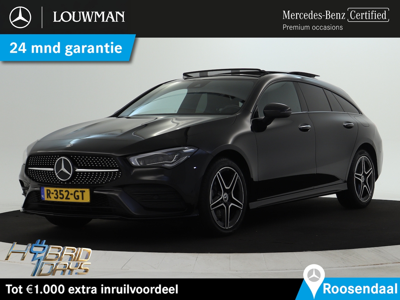 Mercedes-Benz CLA-klasse Shooting Brake - 250 e Business Solution AMG Nightpakket | Panoramadak | Sfeerverlichting | Keyless Go | Pa - AutoWereld.nl