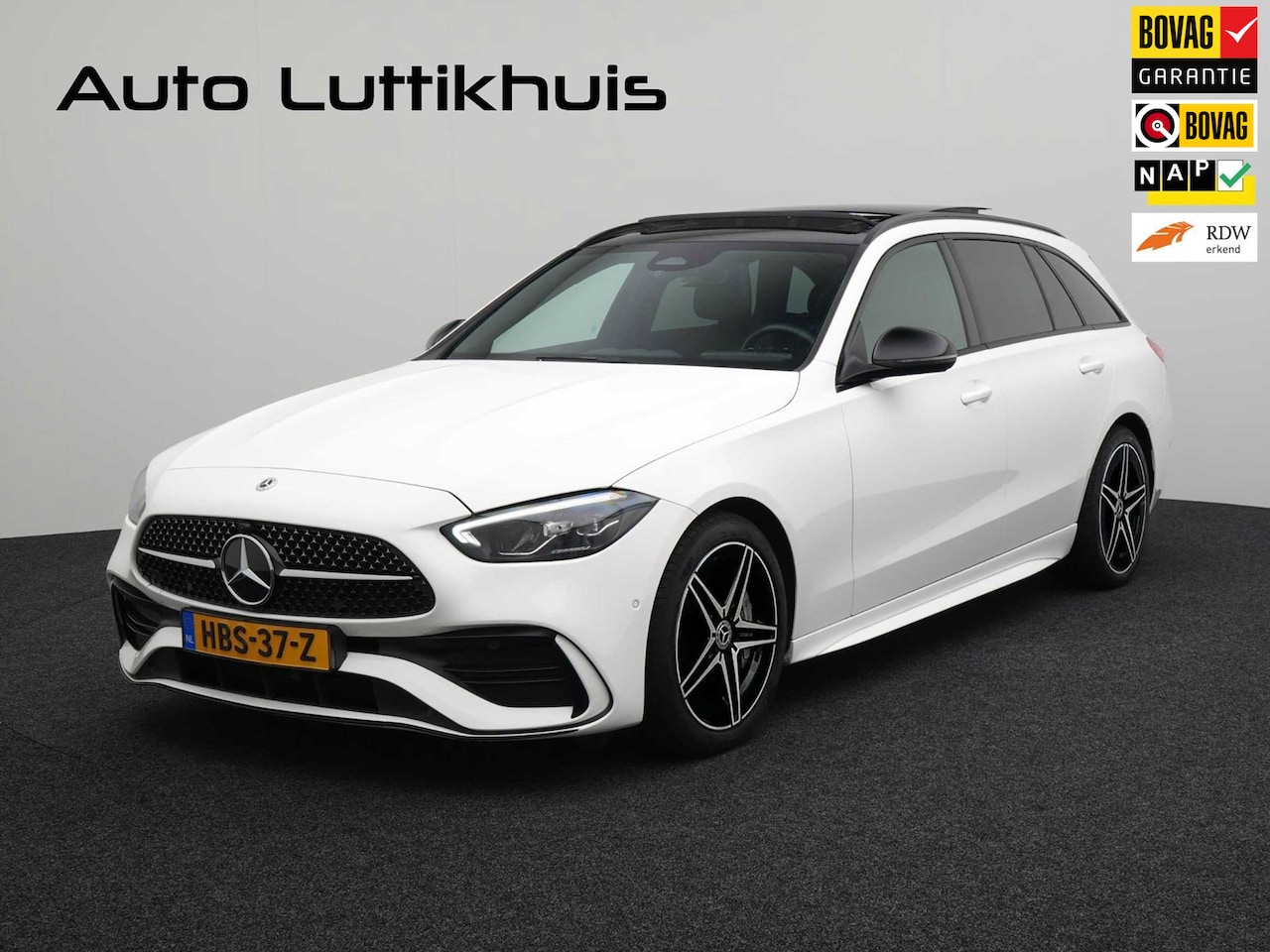 Mercedes-Benz C-klasse Estate - 200 AMG Line Pano Memory Sound - AutoWereld.nl