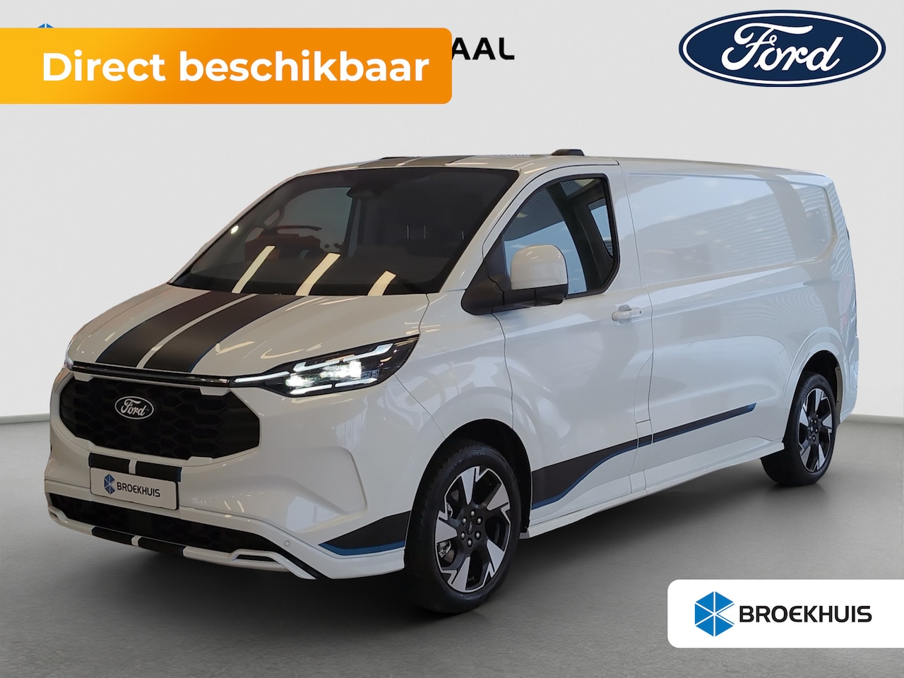 Ford Transit Custom - 320 2.5 PHEV L2H1 Sport | Driver Assistance Pack | 19 inch | Trekhaak | B&O | BLIS Dodehoe - AutoWereld.nl