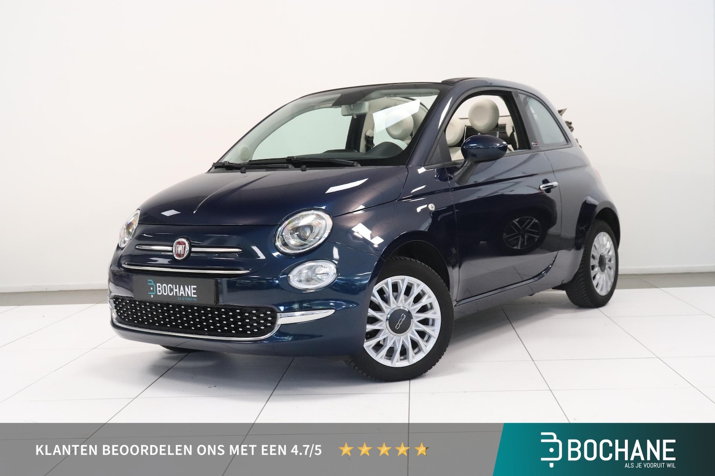 Fiat 500 C - 1.0 Hybrid Cult Cabrio | Airco | Cruise control | AppleCarplay AndroidAuto Navigatie | - AutoWereld.nl