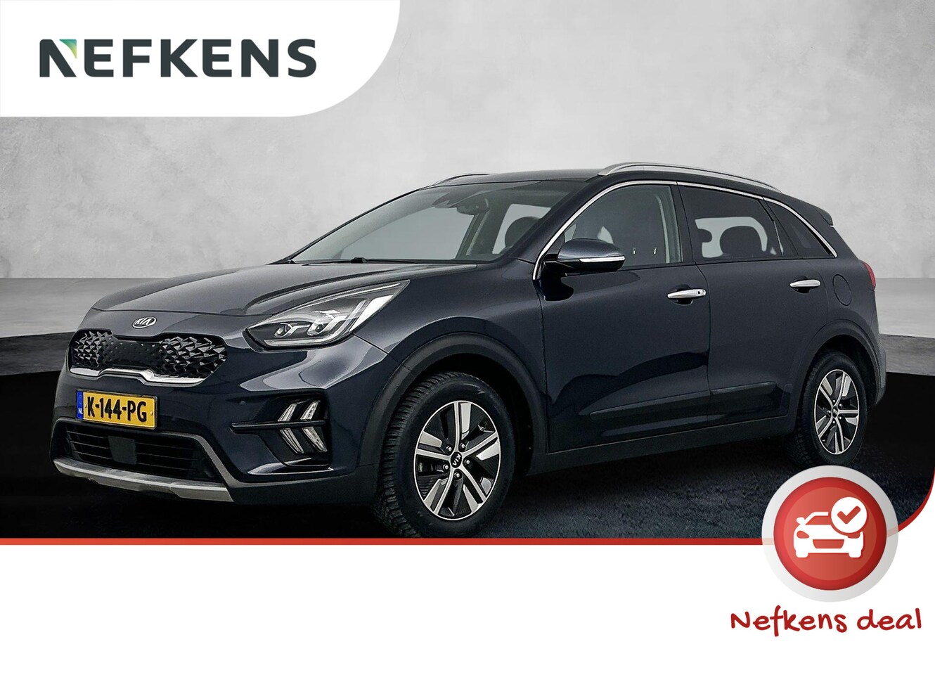 Kia Niro - 1.6 140pk Hybrid DynamicPlusLine | 1ste eigenaar | LEER | Stoel/stuurverwarming | Keyless - AutoWereld.nl