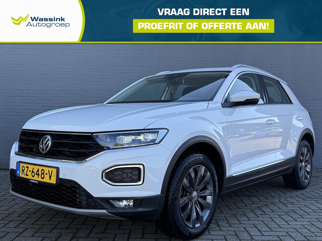 Volkswagen T-Roc - 2.0 TSI 190pk 4Motion 7-DSG T-Roc Sport | NL Auto | Volledig dealeronderhouden | Schuif/Ka - AutoWereld.nl