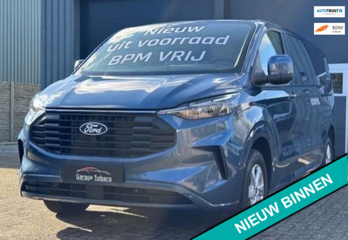 Ford Transit Custom - 320 2.0 TDCI L2H1 Limited nieuwe bus uit 2024. Dus mag in alle emissie zone's. - AutoWereld.nl