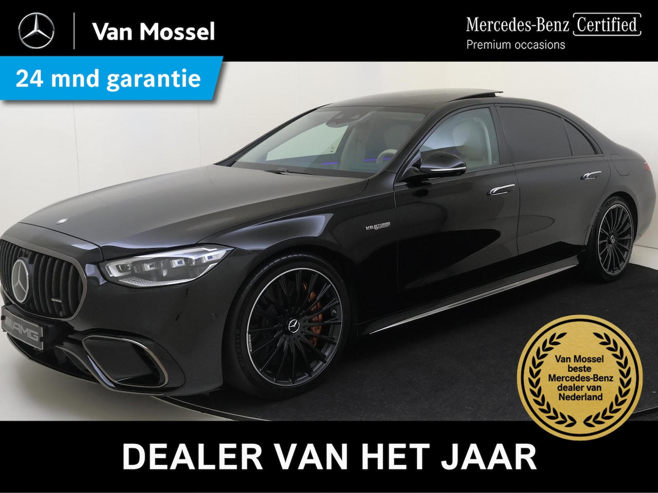 Mercedes-Benz S-klasse - AMG 63 S E Performance / Panoramadak/ 21 inch/ Keramisch/ Entertainment achter/ First Clas - AutoWereld.nl