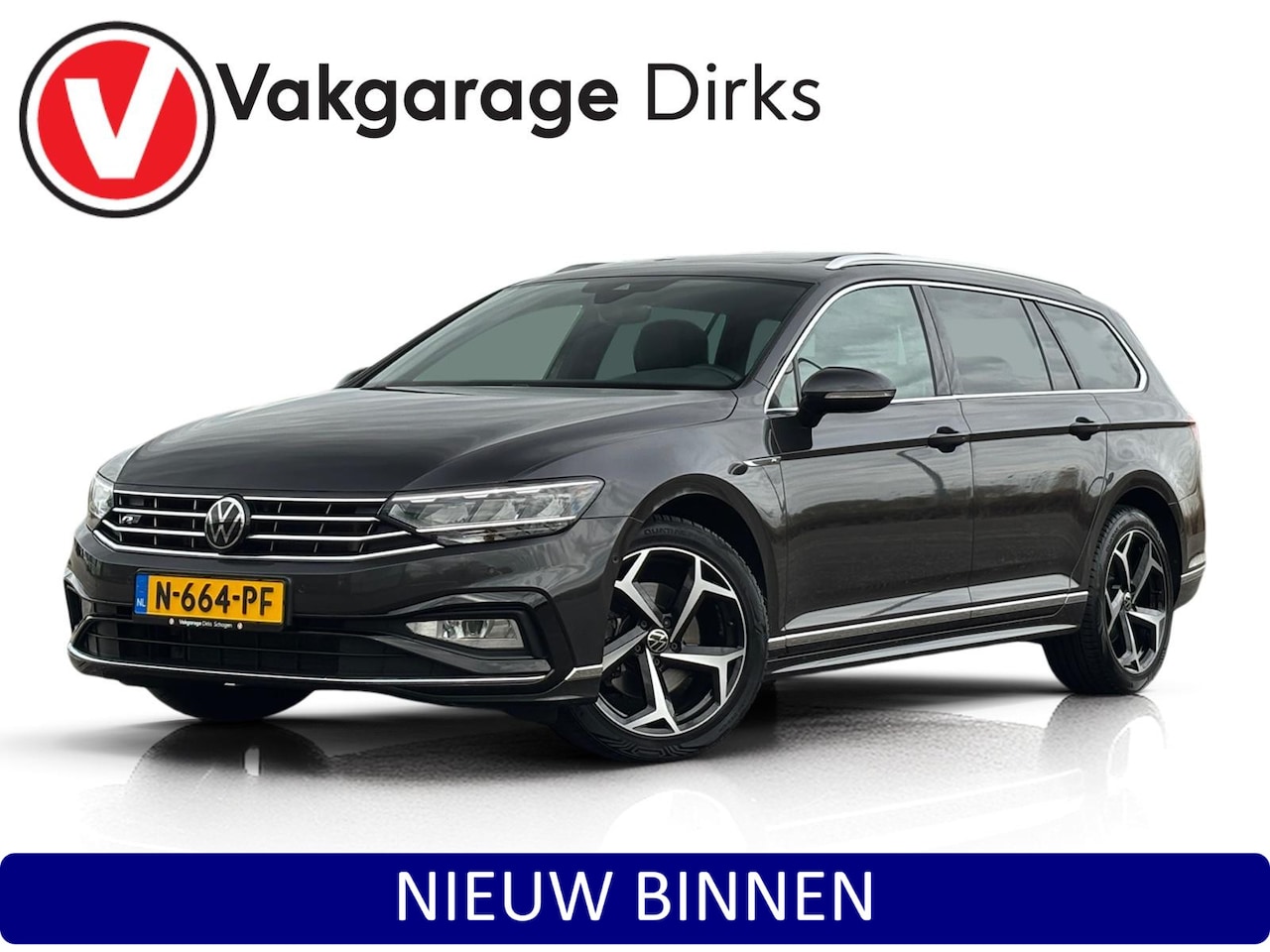 Volkswagen Passat Variant - 1.5 TSI DSG7 2x R-Line Bns + ✅ Pano ✅ Matrix LED ✅ Camera - AutoWereld.nl