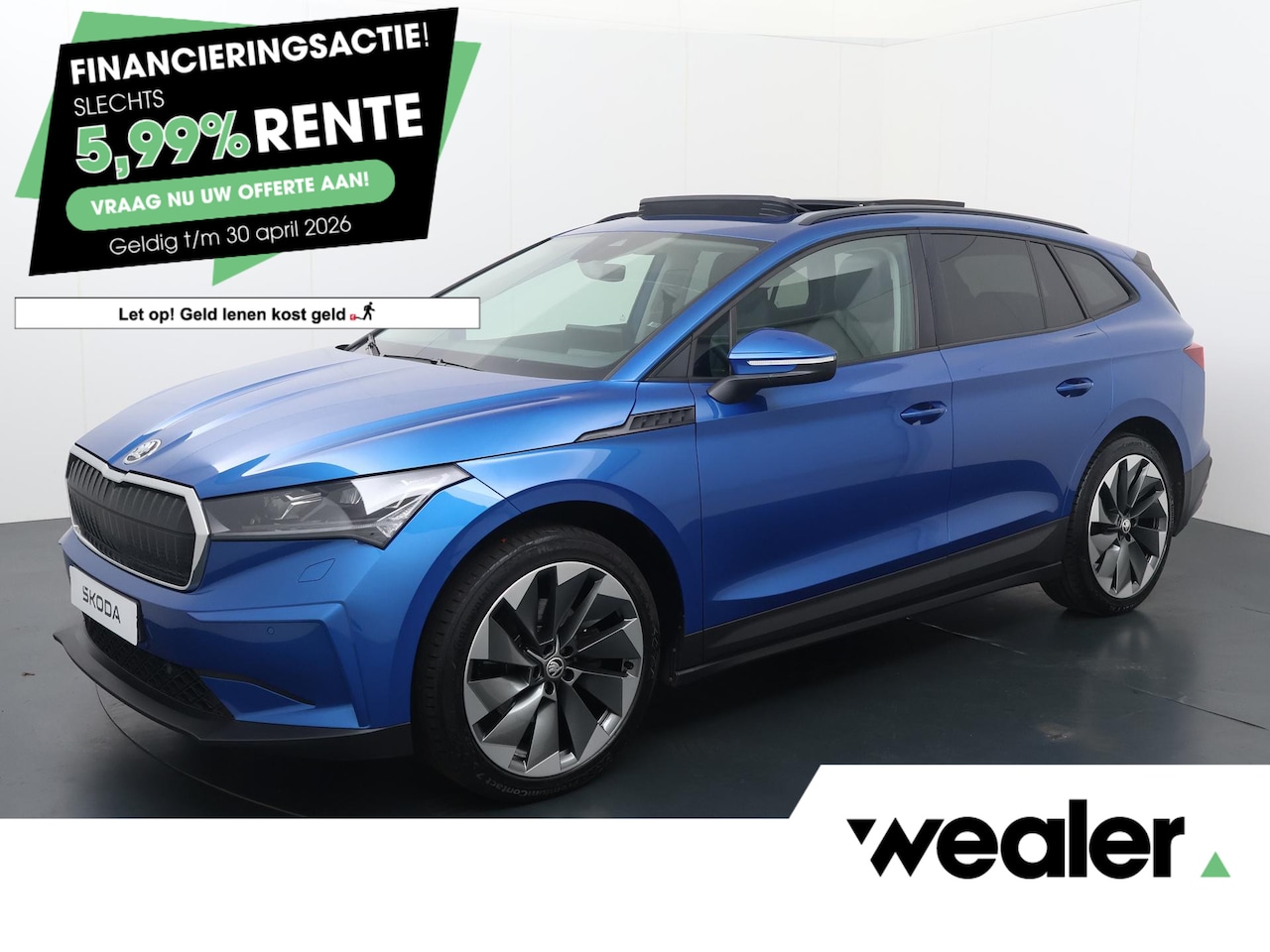 Skoda Enyaq iV - 60 | 180 PK | SoH 90% | Panoramadak | Matrix LED koplampen | Lederen bekleding | Adaptive - AutoWereld.nl