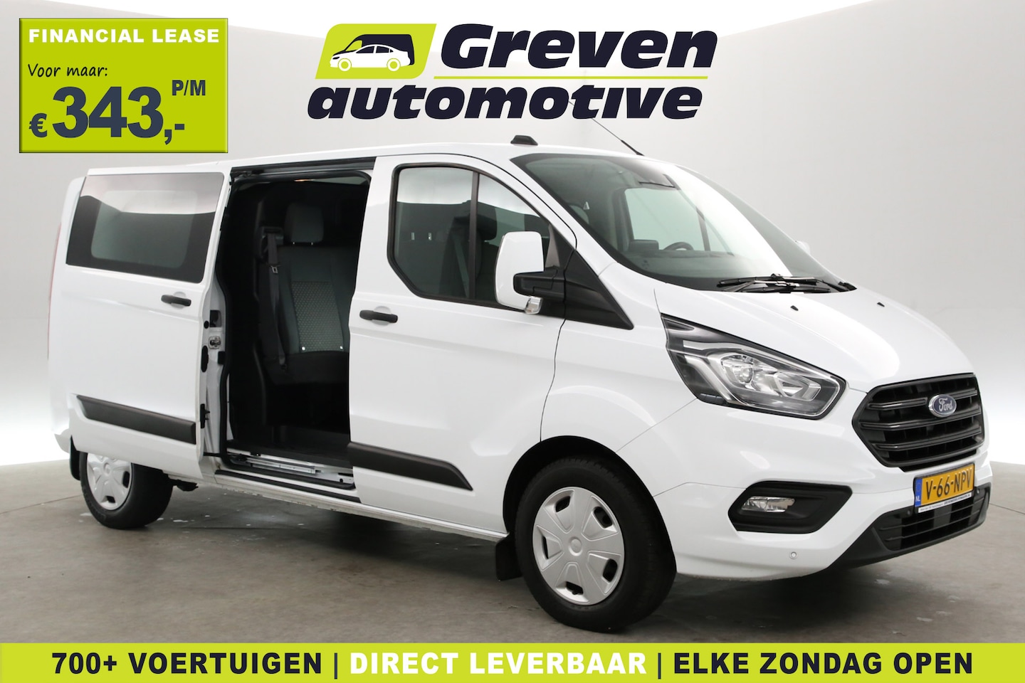 Ford Transit Custom - 2.0 TDCI L2H1 | DC | 6-Zits | Aut. | Adap. Cruise | Camera | Carplay | Trekhaak | Stoelver - AutoWereld.nl