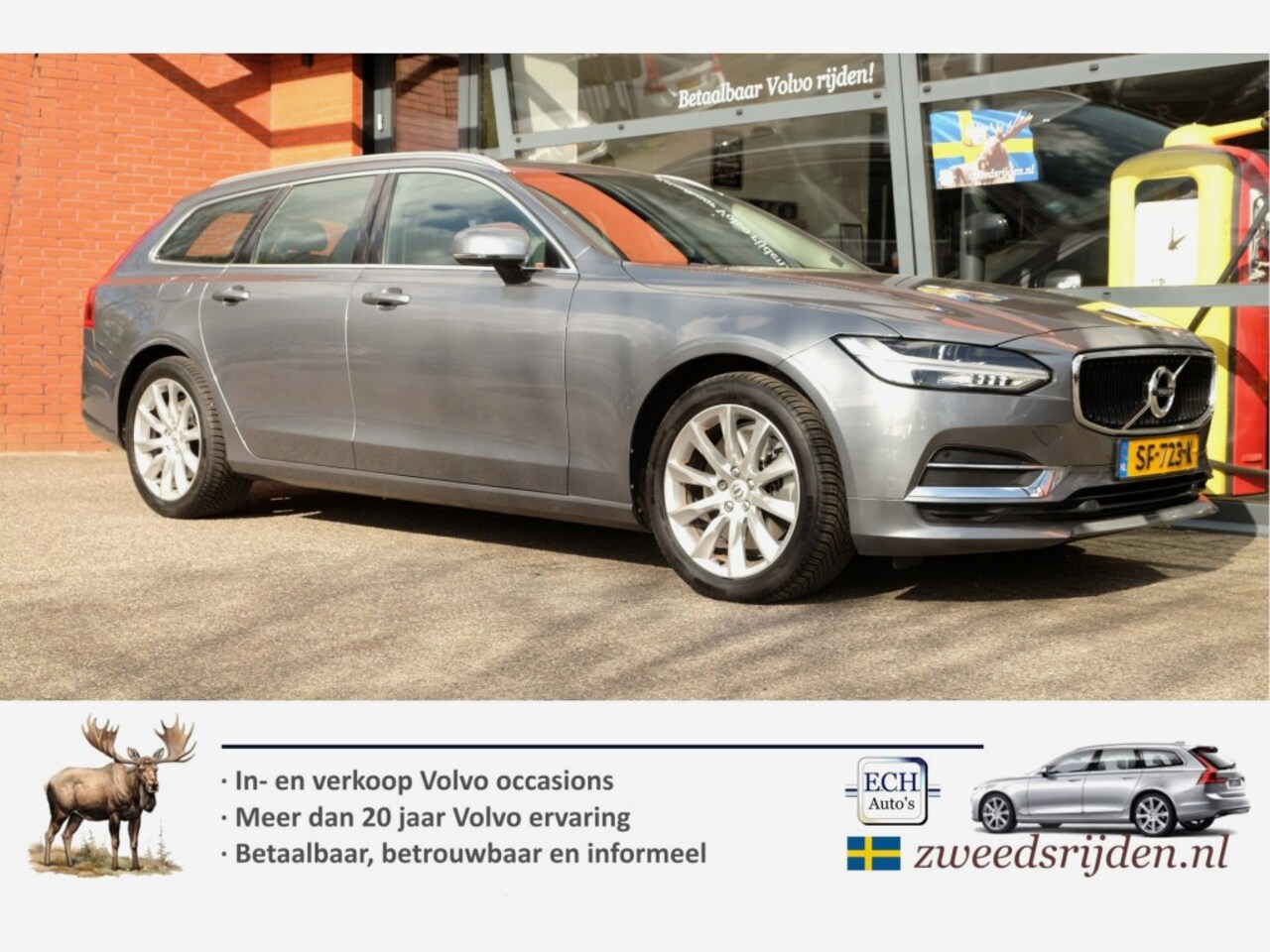 Volvo V90 - 2.0 T5 255 pk Aut. 90th Anniversary Edition, Leer, Adaptieve CC - AutoWereld.nl