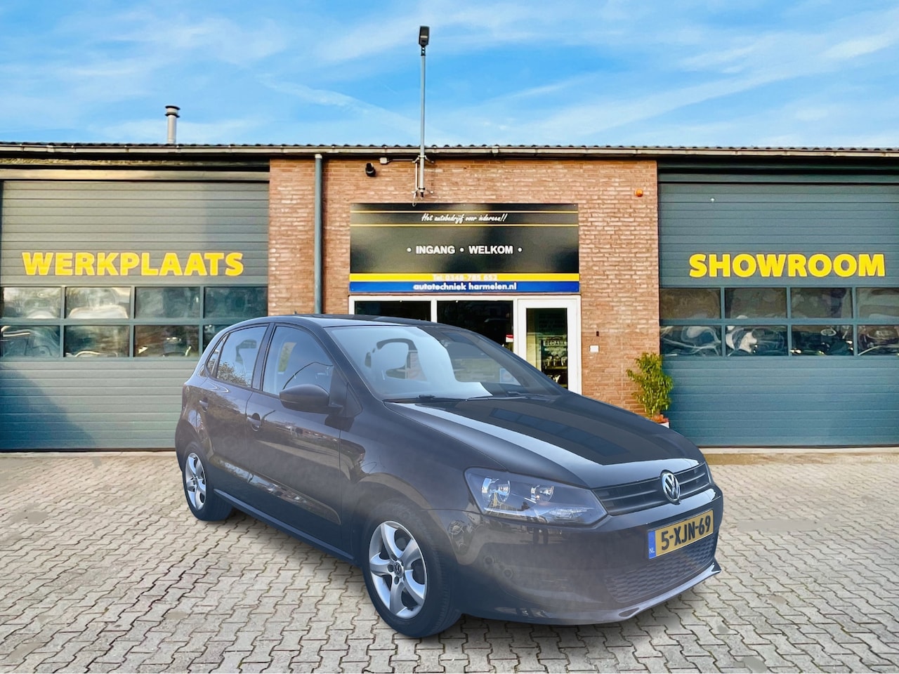 Volkswagen Polo - 1.2 Airco Zwart 5Drs 2011 *Ketting vv*NW apk* - AutoWereld.nl