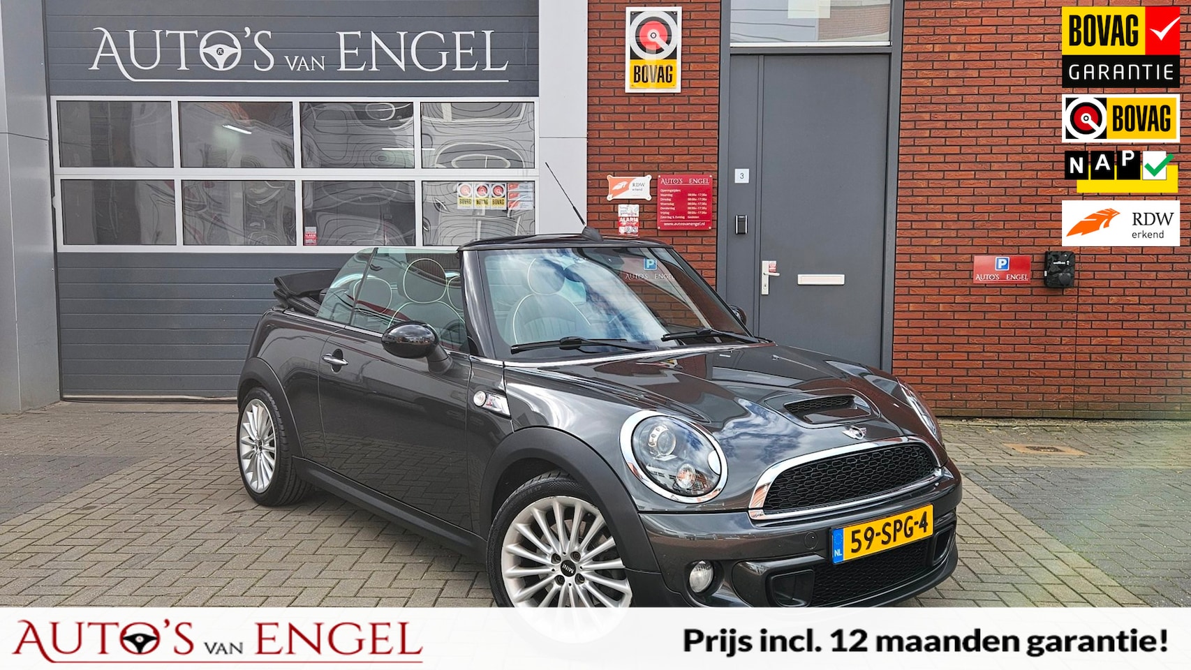 MINI Cabrio - Mini 1.6 Cooper S Chili Red Hot/Garantie/Xenon/Leder/Stoelverwarming - AutoWereld.nl