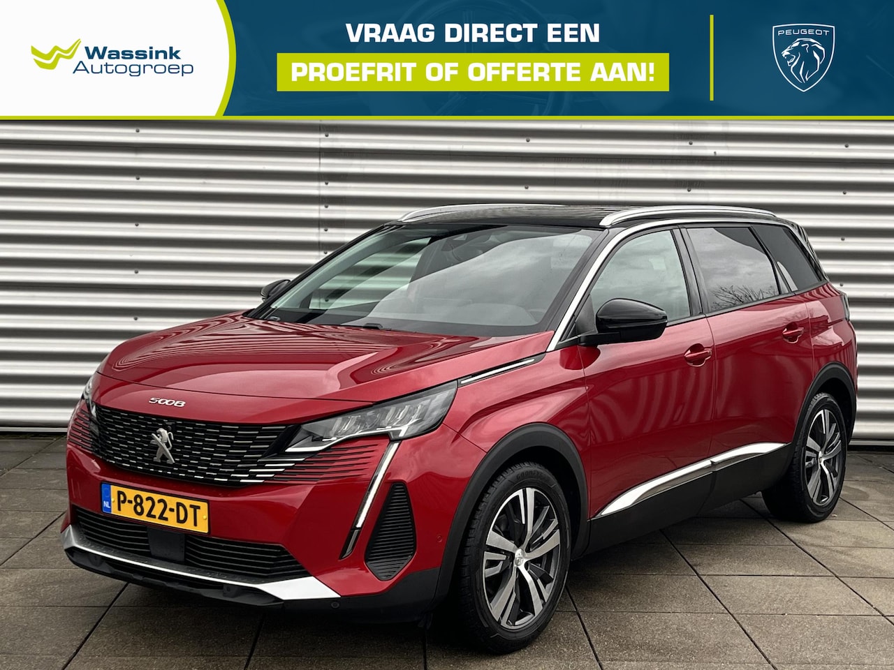 Peugeot 5008 - 1.2 PureTech Allure Pack Business Navigatie | Camera Voor en Achter | Adaptive Cruise Cont - AutoWereld.nl