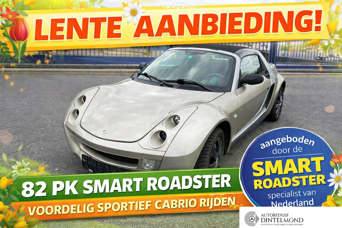 Smart Roadster - 82pk turbo cabrio zuinig stuurbekrachtiging - AutoWereld.nl