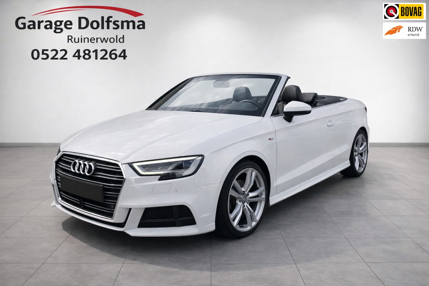 Audi A3 Cabriolet - 35 TFSI CoD Sport S Line Edition-Navi-Matrix-Nek / stoel verw- - AutoWereld.nl