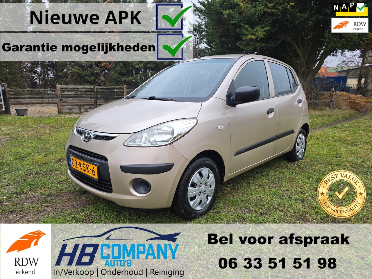 Hyundai i10 - 1.1 Active Cool | Dealer onderhouden | garantiemogelijkheden | Zeer nette auto | Airco | N - AutoWereld.nl