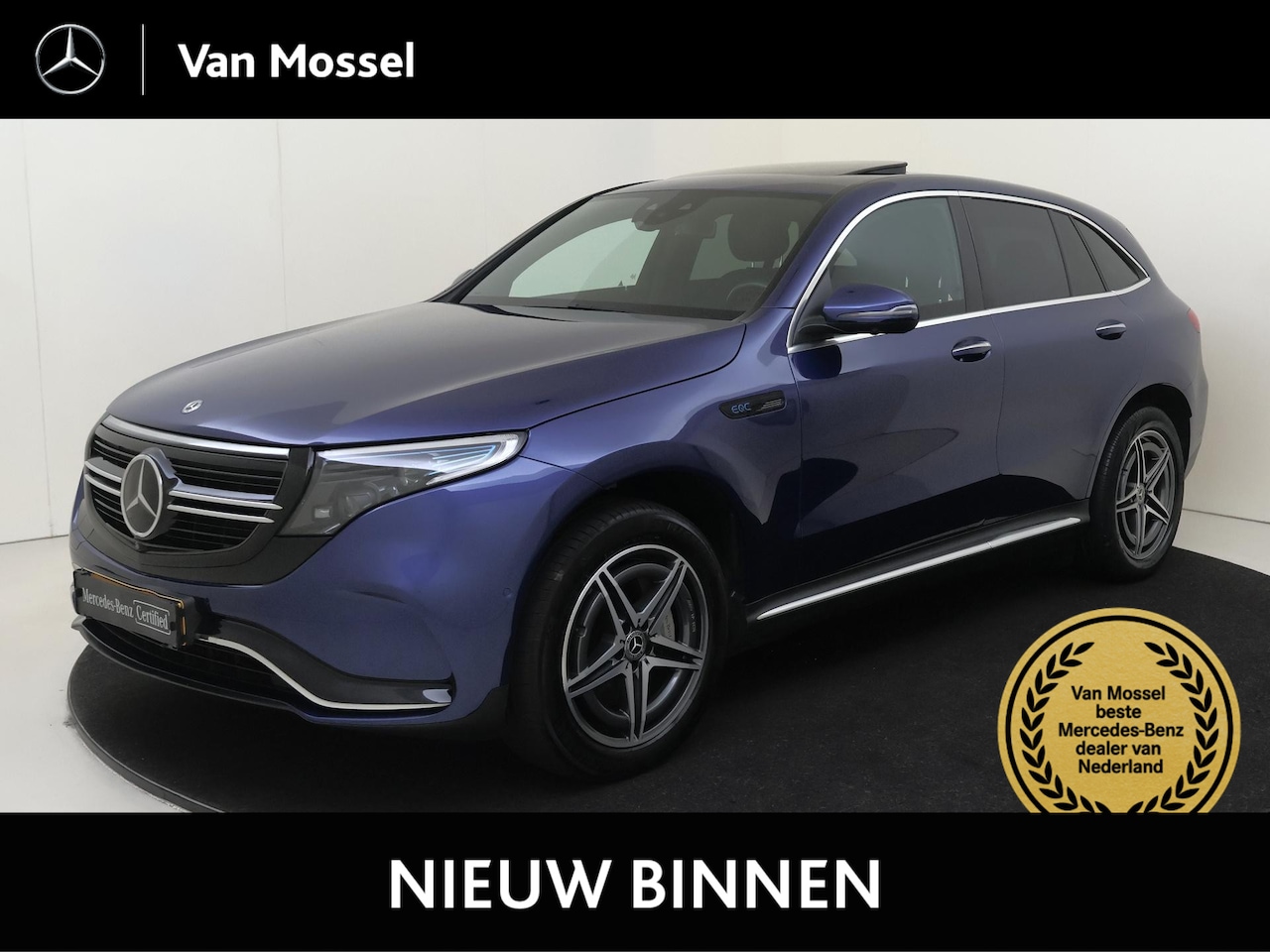 Mercedes-Benz EQC - 400 4MATIC Premium Plus 80 kWh / Schuifdak/ Memory/ Head Up/ DISTRONIC - AutoWereld.nl