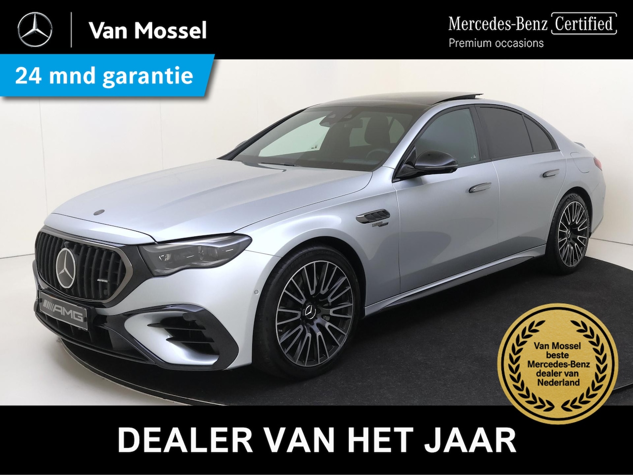 Mercedes-Benz E-klasse - AMG 53 4MATIC+ Night Edition Premium Plus/ Panoramadak/ SUPERSCREEN/ Night 1+2/ El. Trekha - AutoWereld.nl