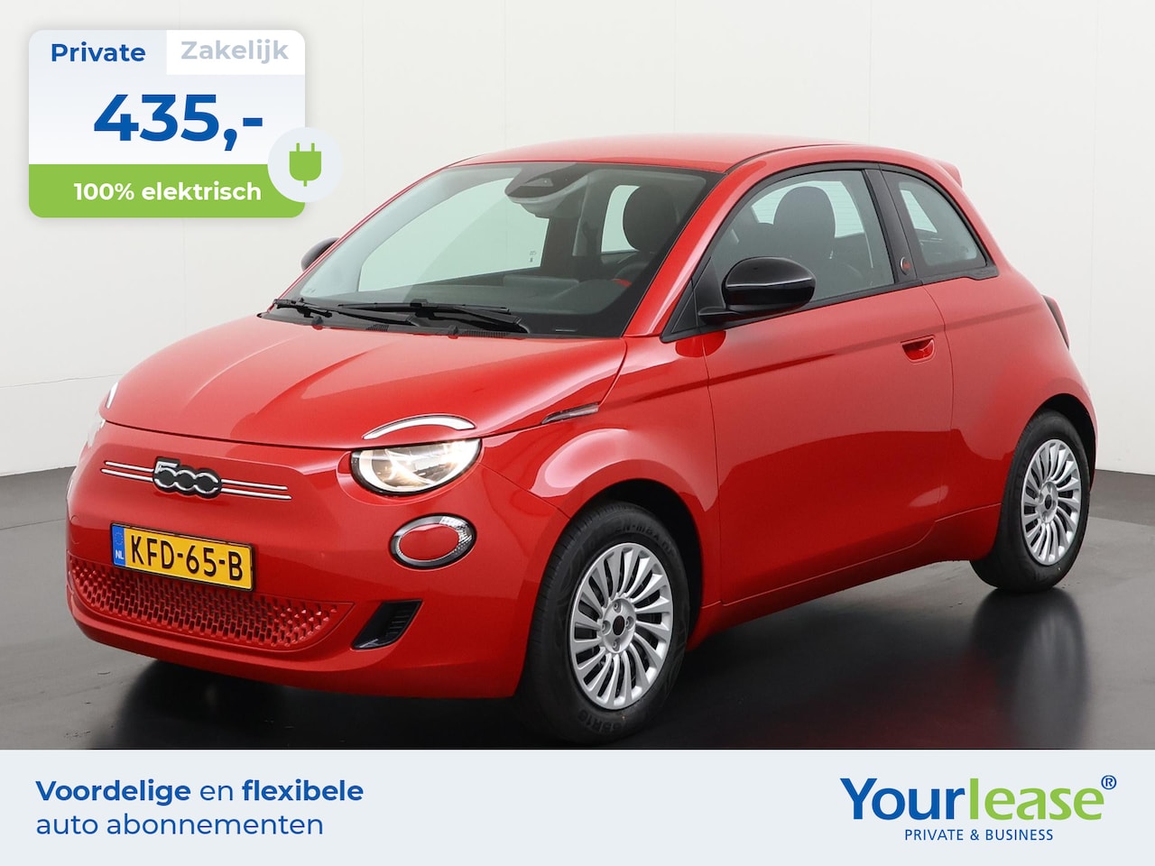 Fiat 500e - RED 24 kWh | All-in 435,- Private Lease | Direct uit voorraad - AutoWereld.nl