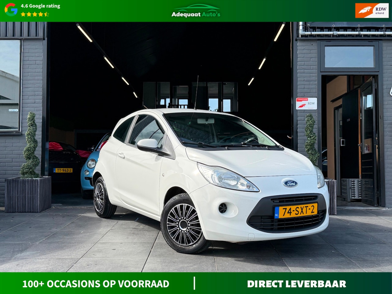 Ford Ka - 1.2 Cool & Sound start/stop|Airco|El.Ramen|NAP|APK - AutoWereld.nl