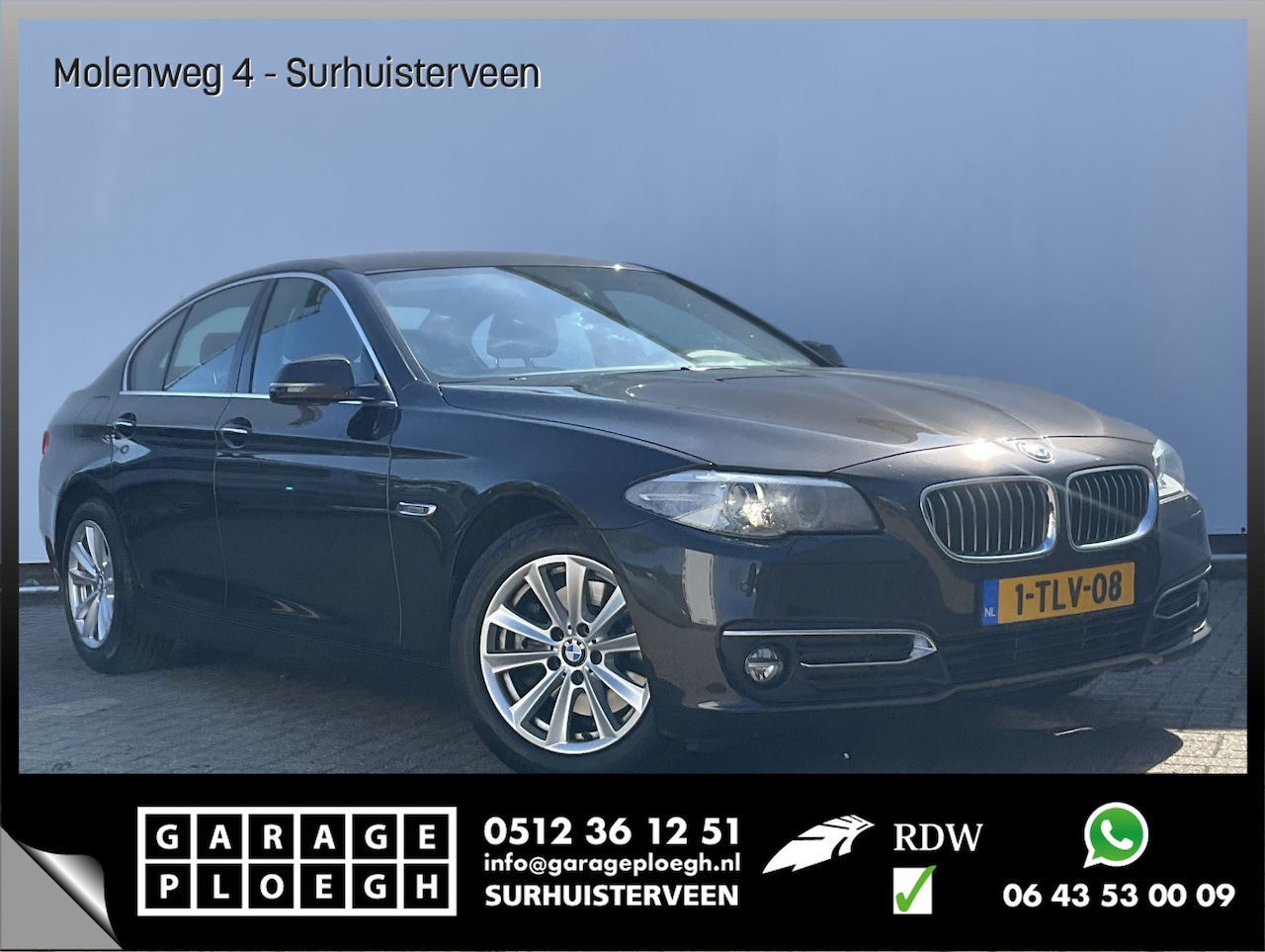 BMW 5-serie - 520i Last Minute Edition Luxury Automaat Leder Nav/Cruise Led NL-Auto Voll.Onderhouden! - AutoWereld.nl