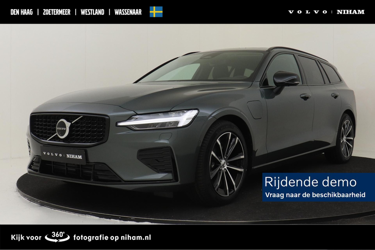 Volvo V60 - T6 PLUG-IN HYBRID AWD ULTRA DARK -PANO.DAK|HARMAN/KARDON|GEVENT.LEDER+MASSAGE|HEAD-UP DISP - AutoWereld.nl