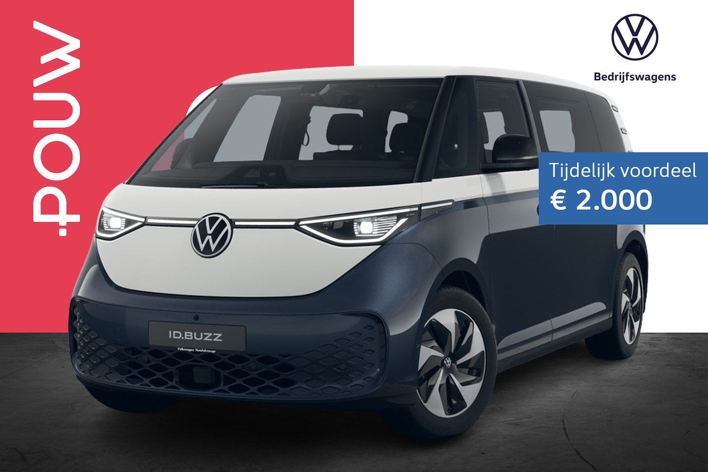 Volkswagen ID. Buzz - Pro Bulli Limited Edition 286pk 86 kWh LWB 6p. | Assistance Pakket Plus | Comfort Pakket - AutoWereld.nl
