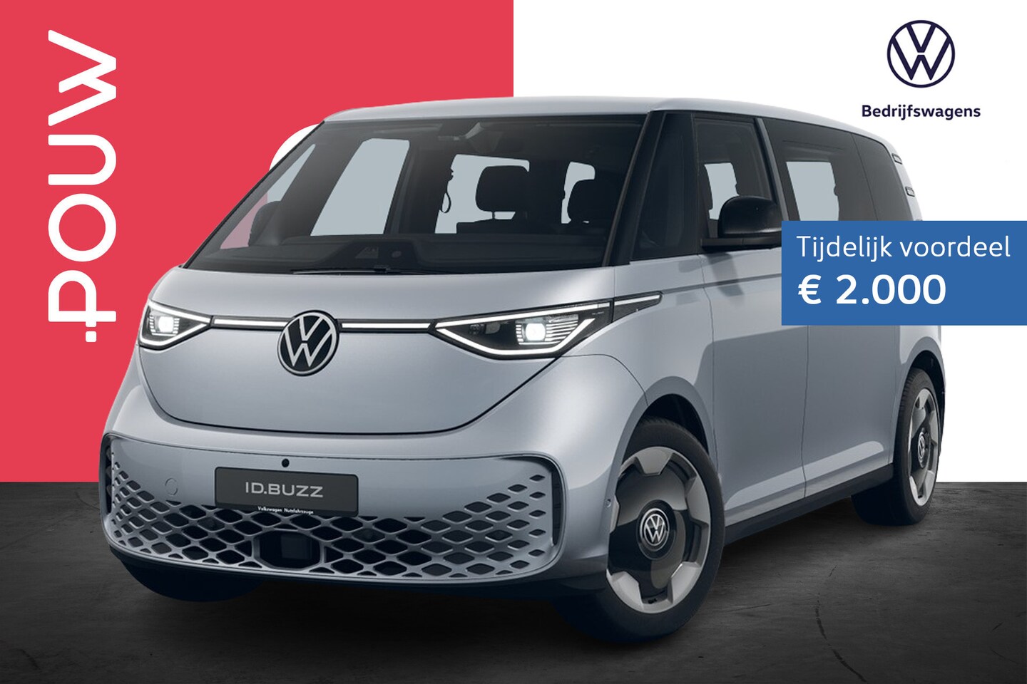 Volkswagen ID. Buzz - 286pk Pro Limited 86 kWh | Open & Close Pakket | Multimedia Pakket | Assistance Pakket Plu - AutoWereld.nl