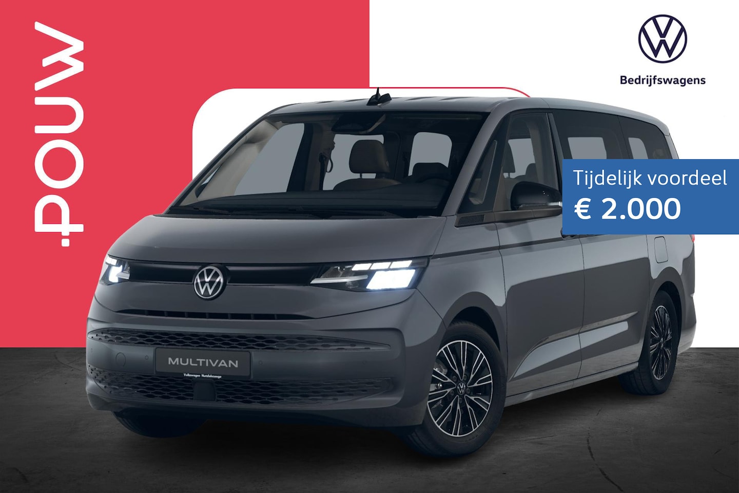 Volkswagen Multivan - 1.5 eHybrid 245pk DSG L2 Economy Business 4Motion | Trekhaak | Stoelverwarming - AutoWereld.nl