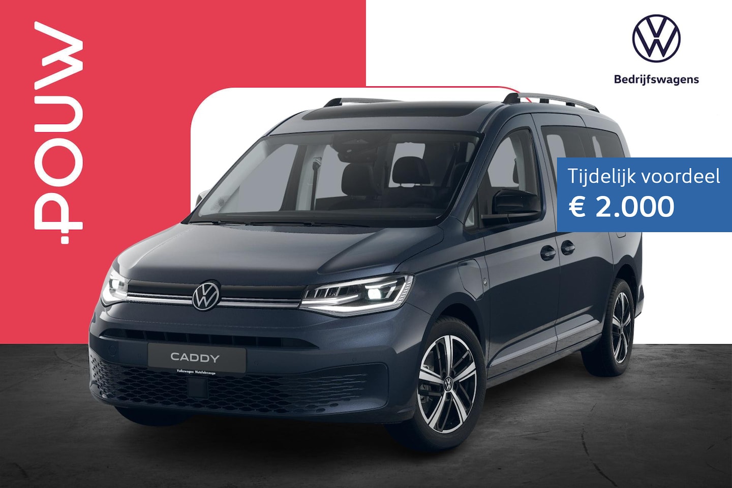 Volkswagen Caddy Maxi - Kombi 1.5 TSI Hybride 150pk Style | App Connect | Trekhaak - AutoWereld.nl