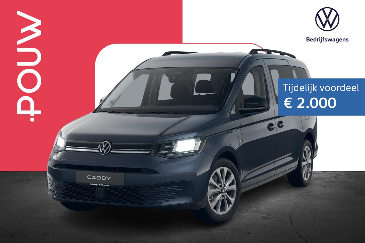 Volkswagen Caddy Maxi - Kombi 1.5 TSI 150pk Hybride Life | Trekhaak | Comfort Pakket - AutoWereld.nl