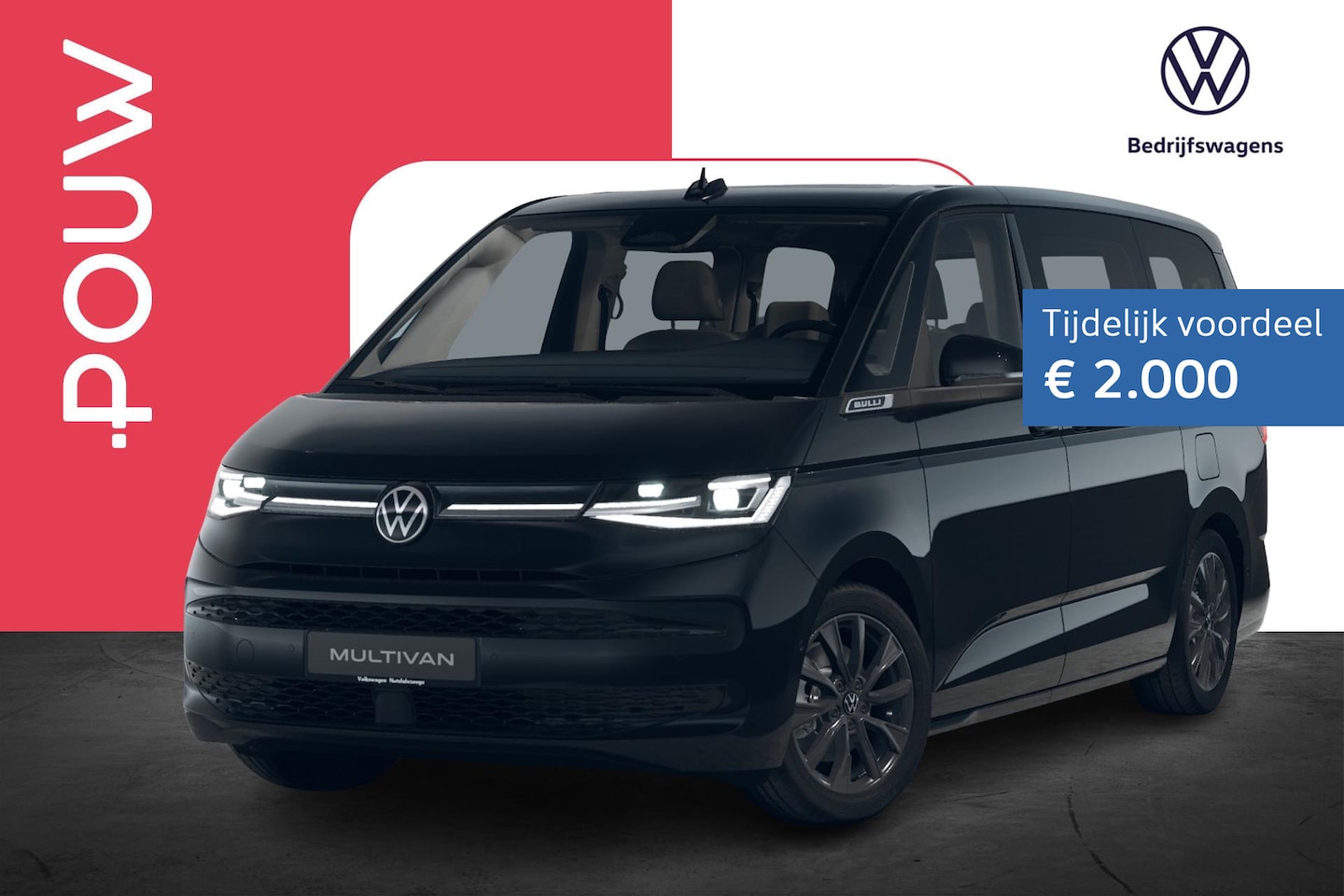 Volkswagen Multivan - 1.5 eHybrid 245pk DSG L2 Bulli Edition 4Motion | Trekhaak | Achteruitrijcamera | Matrix LE - AutoWereld.nl