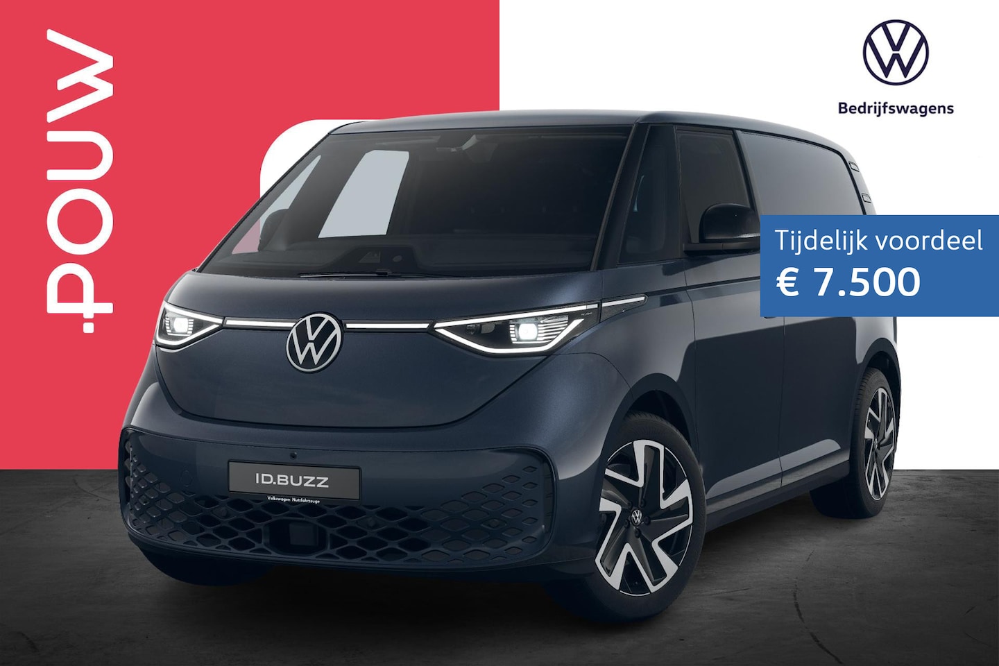 Volkswagen ID. Buzz Cargo - 286pk Bulli Edition 79 kWh | Rondomzicht Camera | Stuurwiel Verwarming - AutoWereld.nl