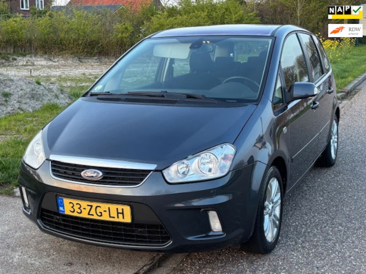 Ford C-Max - 1.6-16V Ghia ECC Audio-CD/MP3 Electric pakket Cruisecontrol ABS LMV 16" ESP Colorpakket TC - AutoWereld.nl