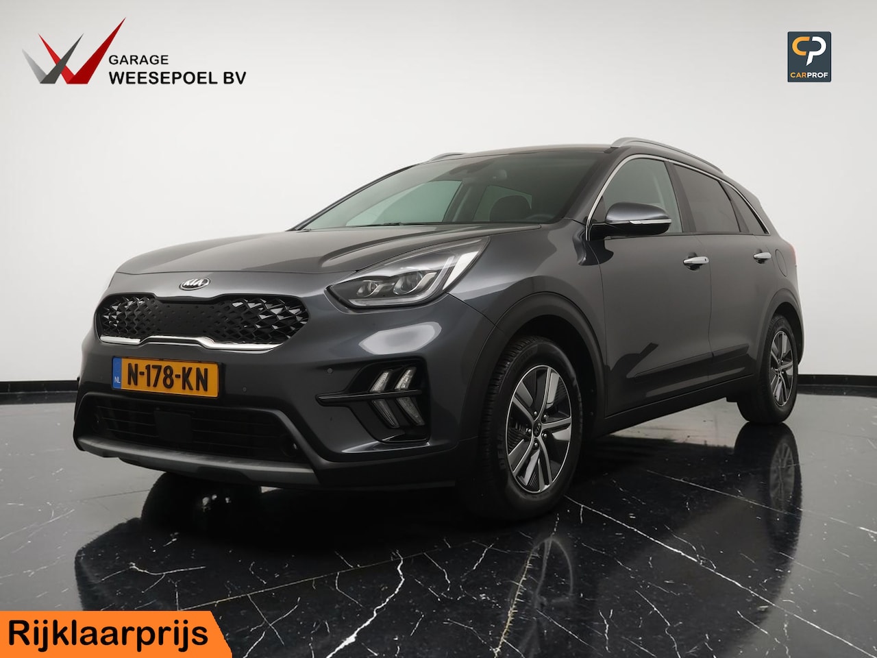 Kia Niro - 1.6 GDi Hybrid DynamicPlusLine - Navigatie - Camera - Lederen bekleding - Stoel- en stuurv - AutoWereld.nl