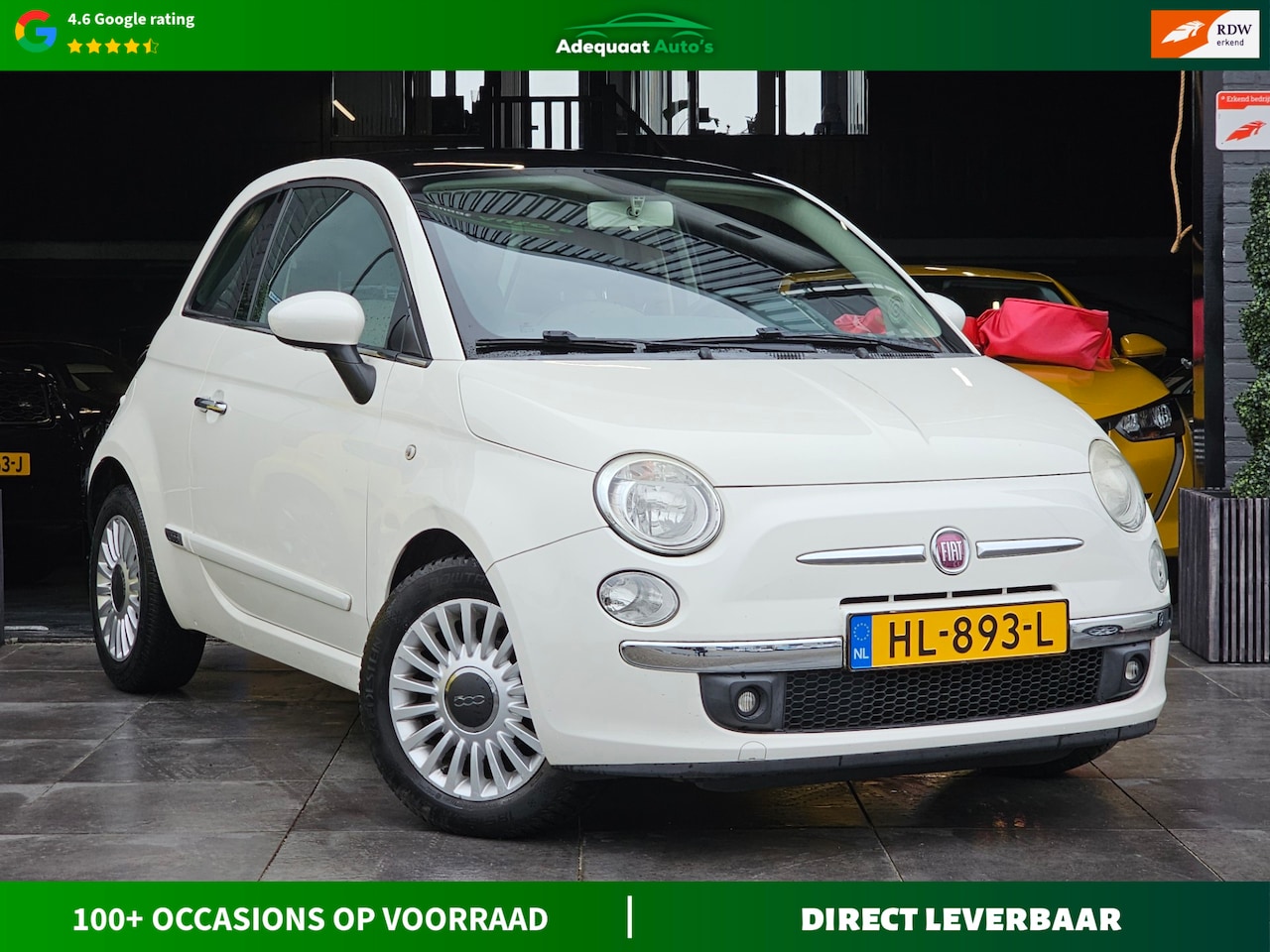 Fiat 500 - 1.2 Pop|Airco|El.Ramen|PANO|Multifunctioneel stuur - AutoWereld.nl