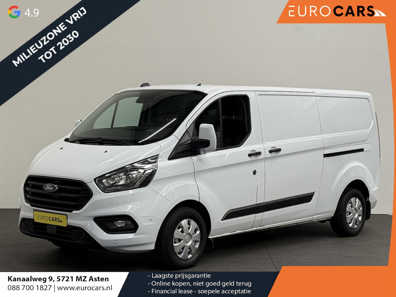 Ford Transit Custom - 300 2.0 TDCI L2H1 Trend Airco Cruise Control Parkeersensoren Verwarmbare voorstoelen - AutoWereld.nl