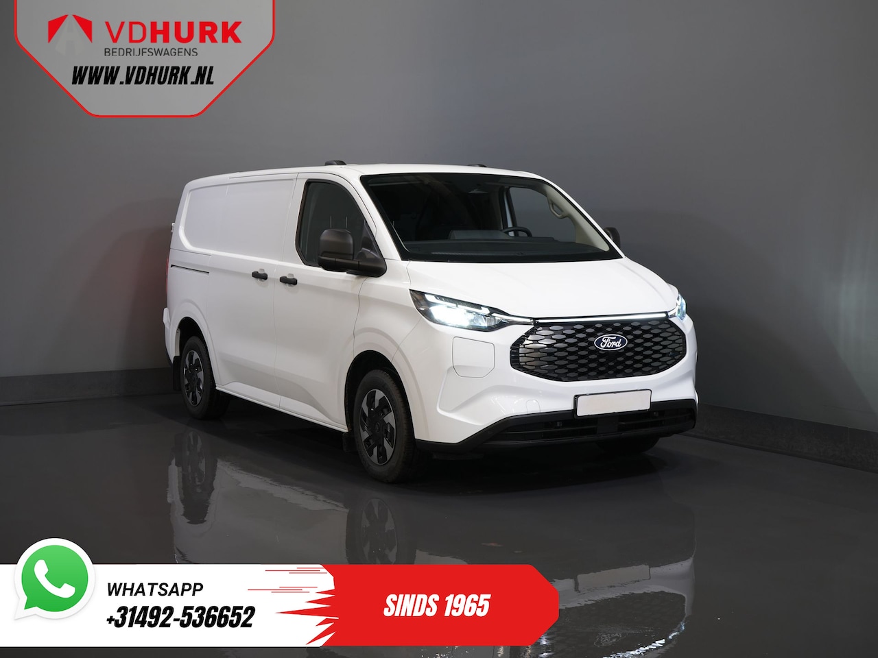 Ford Transit Custom - E-Transit Trend 65 kWh 330 km WLTP 218 pk Garantie t/m 2027/ LED/ Standkachel/ Snellader/ - AutoWereld.nl