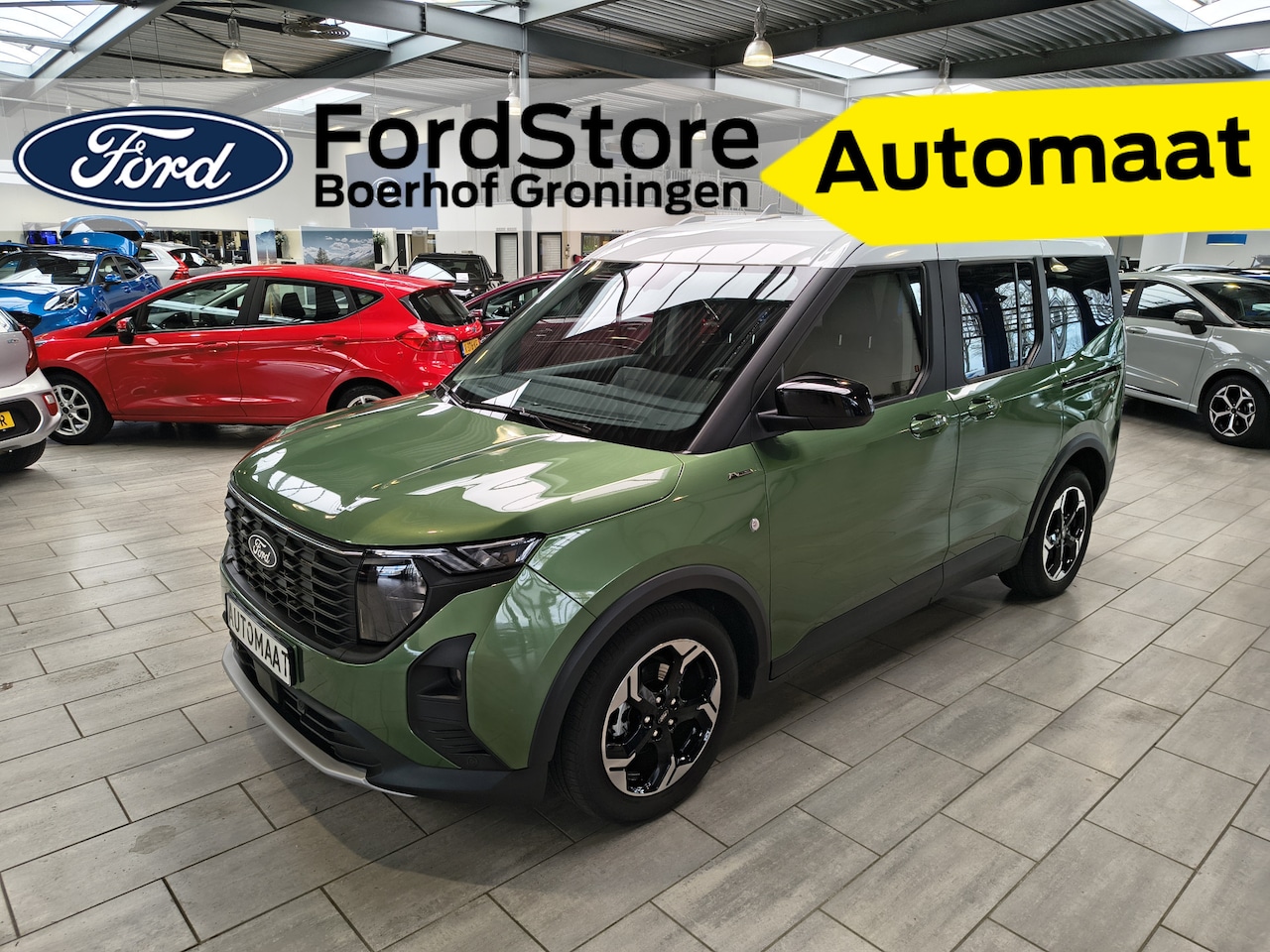 Ford Tourneo Courier - EcoBoost 125 pk Active | Winter Pack | Camera | Adapt. cruise | Keyless Entry | Dodehoek b - AutoWereld.nl