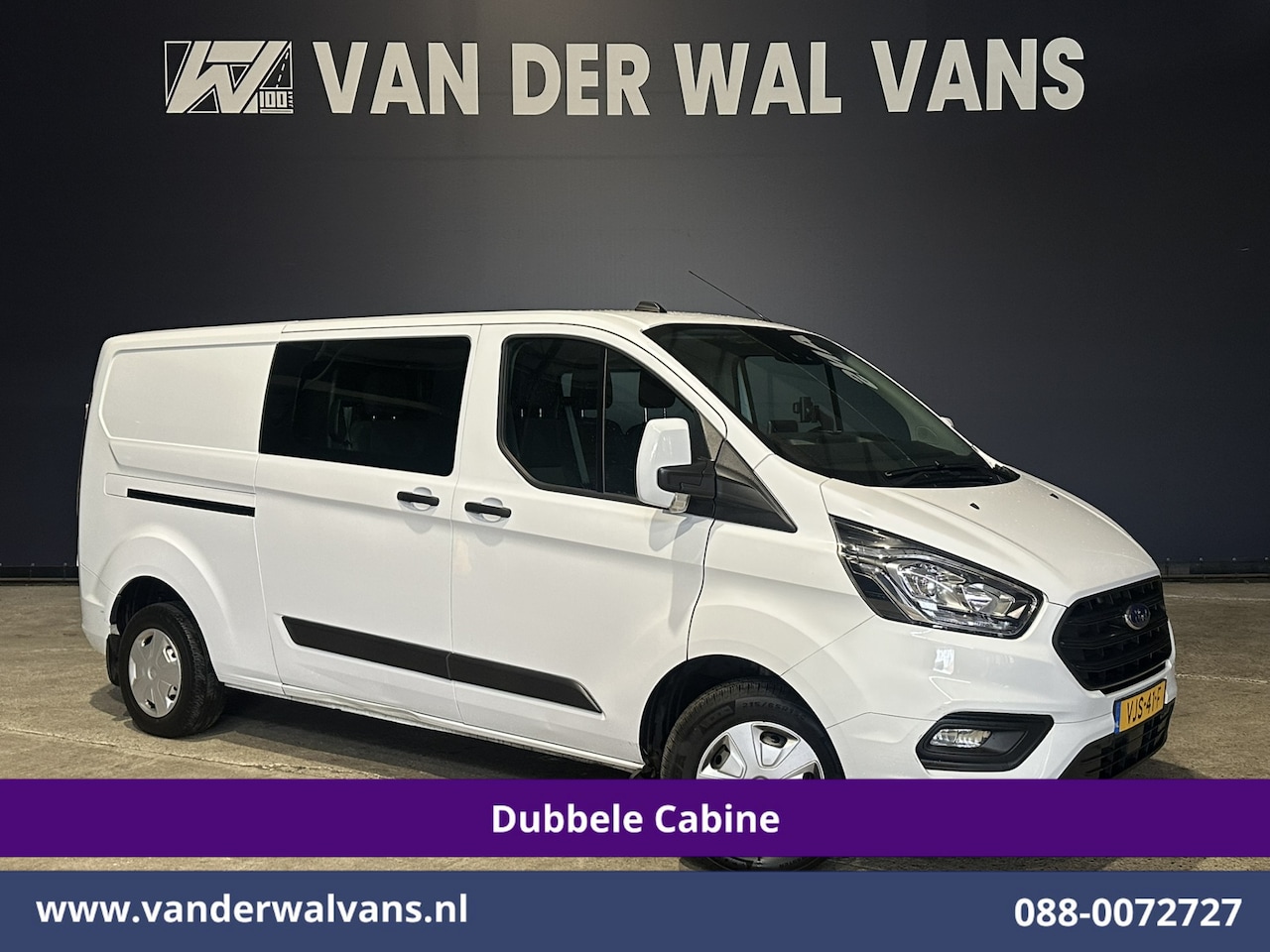 Ford Transit Custom - 2.0 TDCI L2H1 Dubbele Cabine Inrichting Euro6 Airco | 6-Zits | Camera | LED | Apple Carpla - AutoWereld.nl