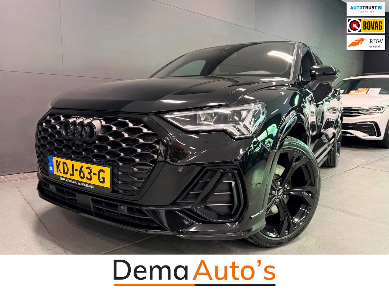 Audi Q3 Sportback - 45 TFSI e 3X S-LINE BLACK-LINE 20''RS SOH-TEST/NAVI/DAB/CARPLAY/CAM/KEY-LESS/V-COCKPIT/LED - AutoWereld.nl