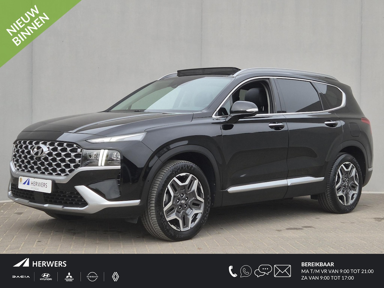 Hyundai Santa Fe - 1.6 T-GDI HEV 4WD Premium Sky / Dealer onderhouden / Glazen schuif- en kanteldak / Head Up - AutoWereld.nl