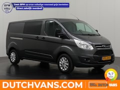 Ford Transit Custom - 2.0TDCI 130PK Lang Dubbele Cabine | 6-Persoons | Achterdeuren | Airco | Cruise | Trekhaak
