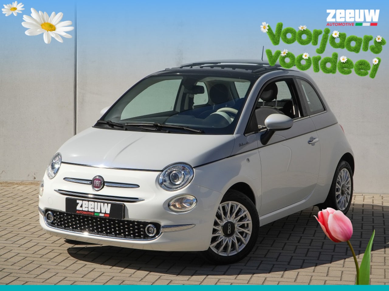 Fiat 500 - 1.0 Hybrid 70 PK Dolcevita | Schuifdak | Xenon | Navi | Carplay - AutoWereld.nl